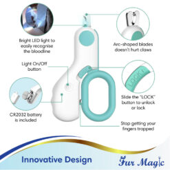 Alternative view of Fur Magic Pet Nail Clippers with LED Lights
