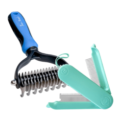 Fur Magic Dematting Comb And 2-in-1 Grooming Comb Bundle
