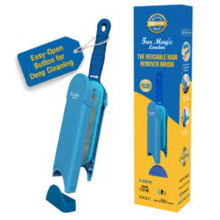 Pet Hair Remover Brush, Updated Design with Easy Open Self-Cleaning Base